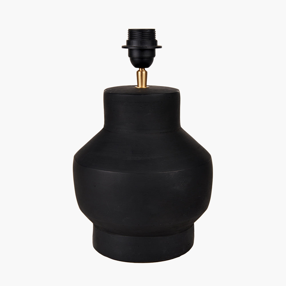Inna Black Urn Terracotta Table Lamp - Base Only